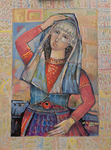 Bride's Dance par Albert Karoyan, Peinture en vente sur Singulart
