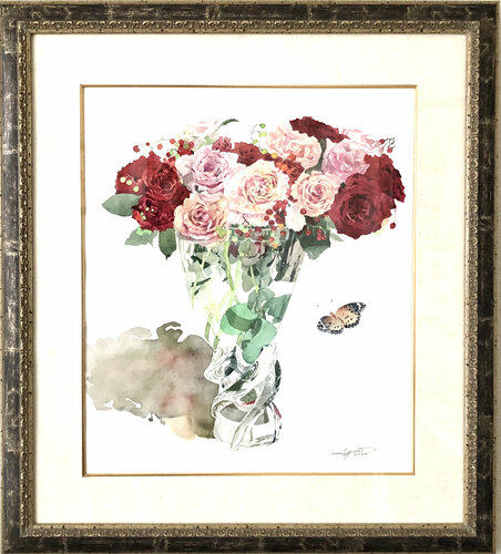 Glass Bouquet "Fiesta" van Ayako Tsuge, Werk op papier te koop op Singulart