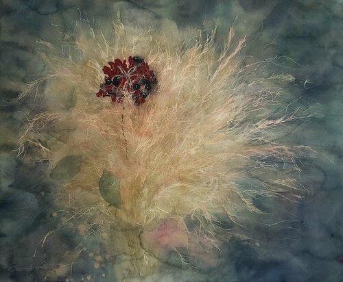 Paeonia japonica di Ayako Tsuge, Opera su carta in vendita su Singulart