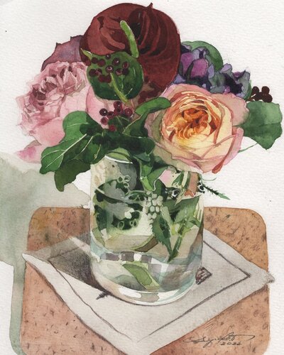 Baby Romantica ＆ Ran heart van Ayako Tsuge, Schilderij te koop op Singulart