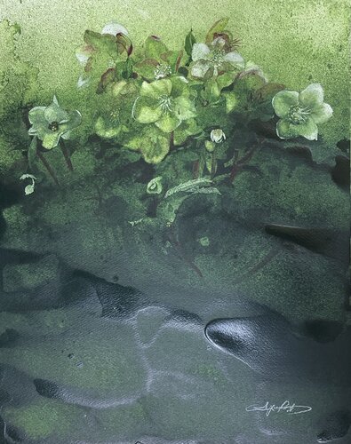 Green mist 4 von Ayako Tsuge, Malerei kaufen auf Singulart