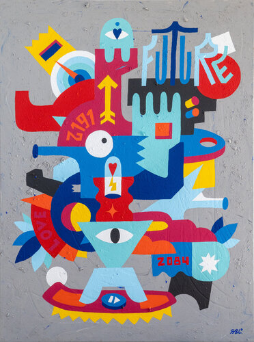 Time Machine - Future 2084-2191 by Guillaume & Laurie, Painting for Sale on Singulart