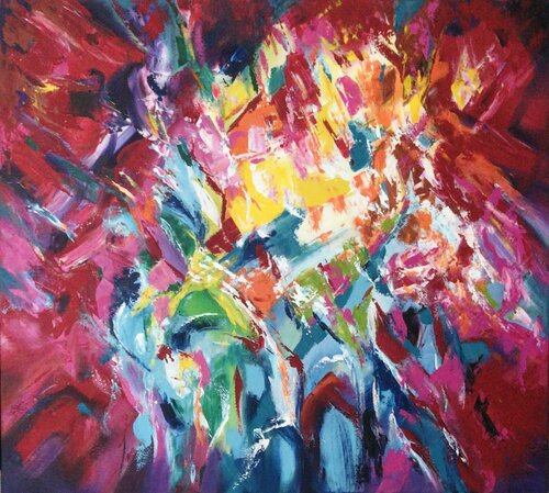 Les vitrages joyeux van Cassia, Schilderij te koop op Singulart