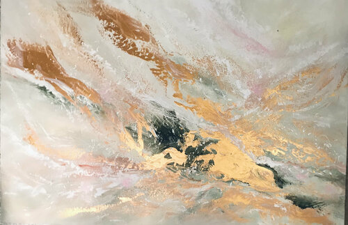 Soleil et brouillard di Cassia, Pittura in vendita su Singulart