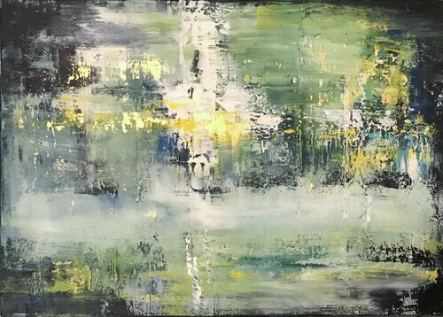 L’eglise près de la rivière von Cassia, Malerei kaufen auf Singulart