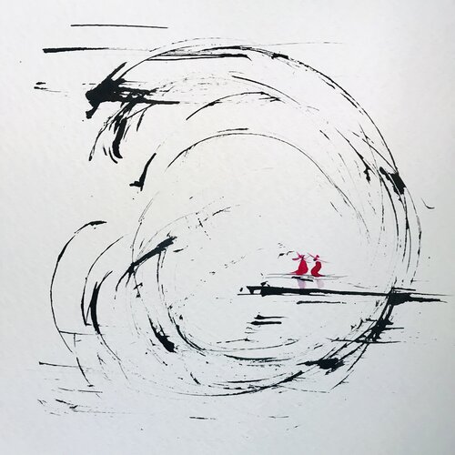 Des amoureux by Cassia, Work on Paper for Sale on Singulart