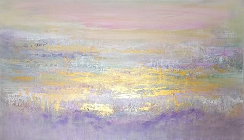 Toscana in Lavanda di Cassia, Pittura in vendita su Singulart