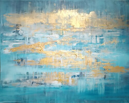 Les reflets dorés di Cassia, Pittura in vendita su Singulart