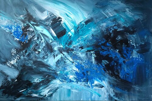 Underwater Abstract di Cassia, Pittura in vendita su Singulart