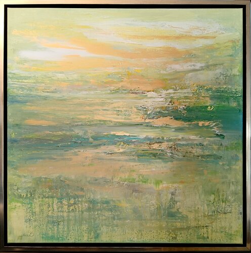 Les prairies ensoleillées by Cassia, 회화 for Sale on Singulart