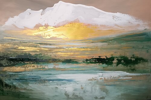 Alpin abstract di Cassia, Pittura in vendita su Singulart