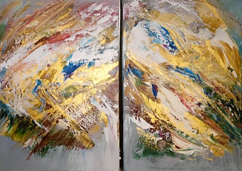 Autumn leaves van Cassia, Schilderij te koop op Singulart