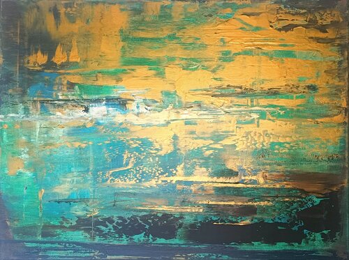 Green and Gold coast van Cassia, Schilderij te koop op Singulart