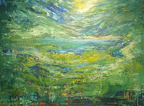 Dans la forêt di Cassia, Pittura in vendita su Singulart