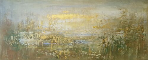 Golden day by Cassia, Painting for Sale on Singulart