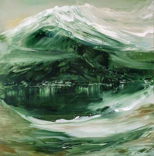 Evening Alps van Cassia, Schilderij te koop op Singulart