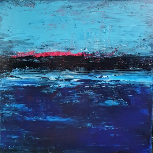 Blue abstract van Cassia, Schilderij te koop op Singulart