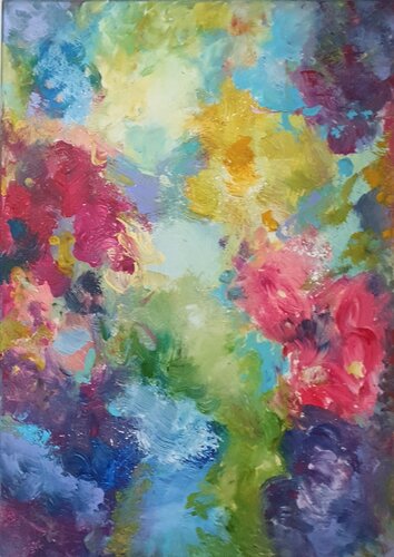 Jardin de ma mère II di Cassia, Pittura in vendita su Singulart