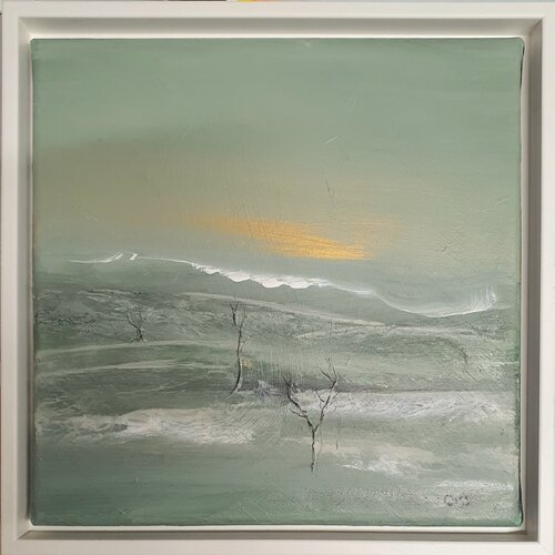 Winter trees di Cassia, Pittura in vendita su Singulart
