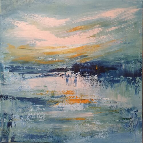 Autumn sunset di Cassia, Pittura in vendita su Singulart
