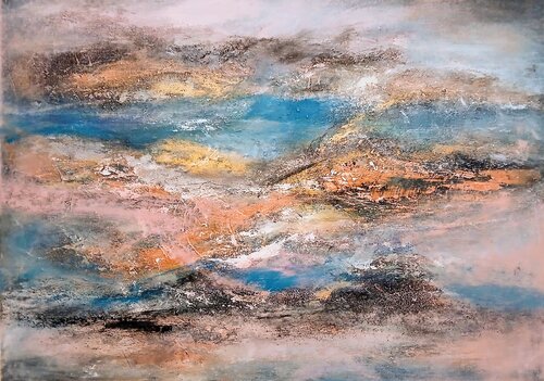 In the pink clouds van Cassia, Schilderij te koop op Singulart