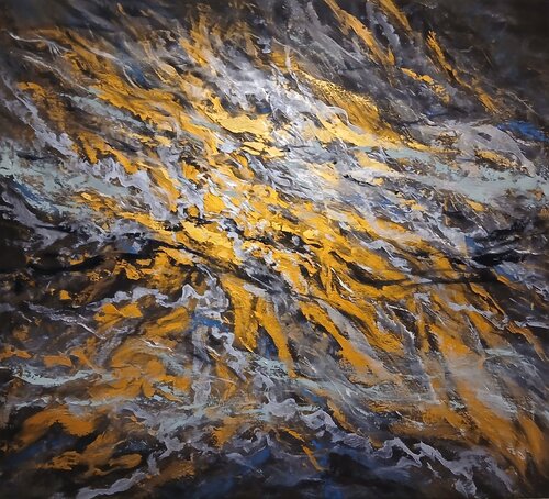 Universum fly by Cassia, Painting for Sale on Singulart