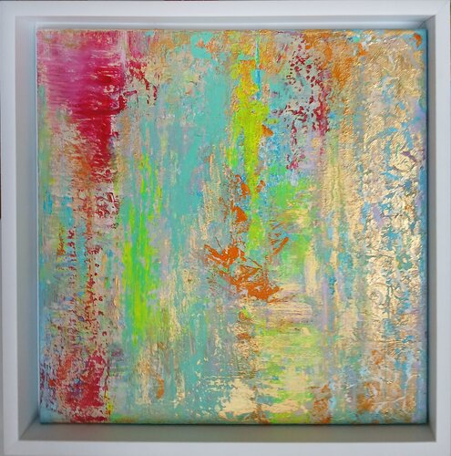 Golden Spring Art (Diptich) di Cassia, Pittura in vendita su Singulart