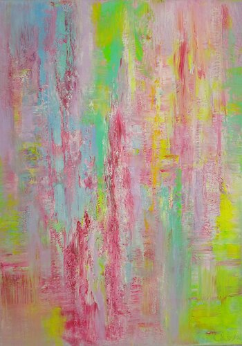 Spring Neon Abstract de Cassia, Pintura a la venta en Singulart