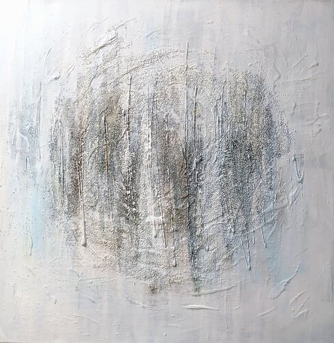 Winter Snowy Abstract by Cassia, Painting for Sale on Singulart
