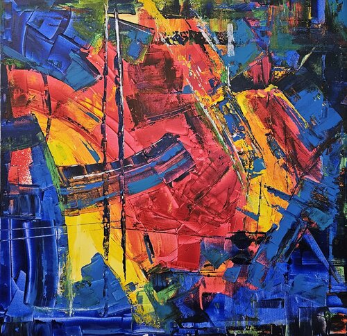 Indian fiction di Cassia, Pittura in vendita su Singulart