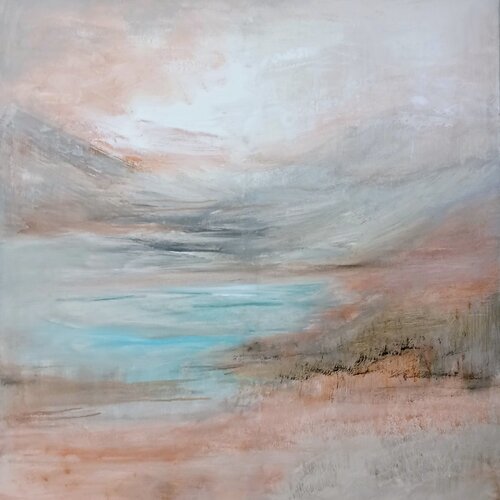 Les Alps dans les nuages di Cassia, Pittura in vendita su Singulart