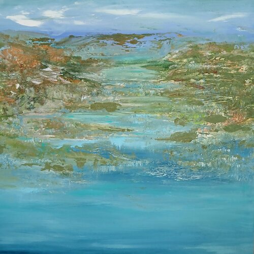 Over the lake of Luzern di Cassia, Pittura in vendita su Singulart
