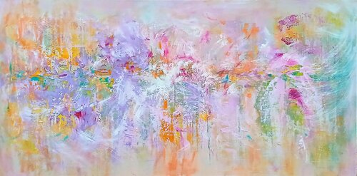 Floral Abstract van Cassia, Schilderij te koop op Singulart