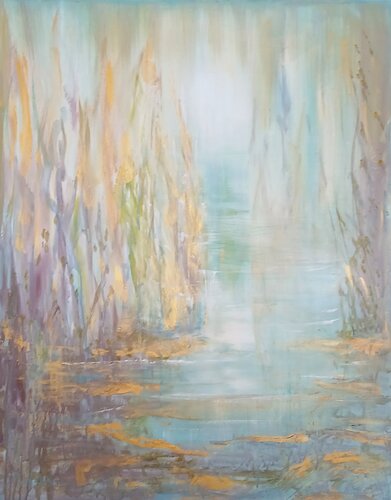 Silence in the forest by Cassia, Painting for Sale on Singulart