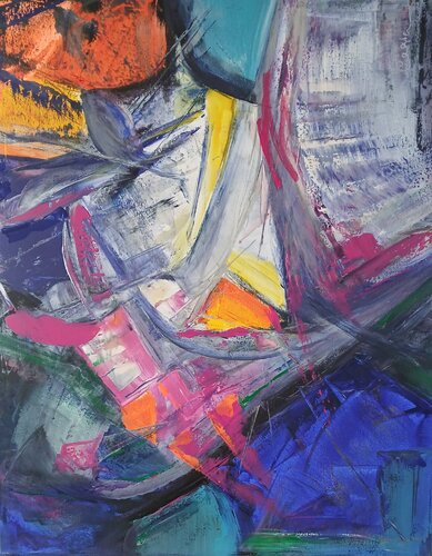 Fantastic blue by Cassia, Painting for Sale on Singulart