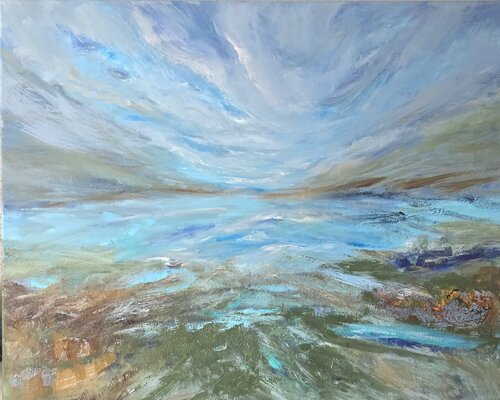 Spring skies de Cassia, Pintura a la venta en Singulart