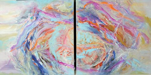 Between waves, 2 pcs di Cassia, Pittura in vendita su Singulart
