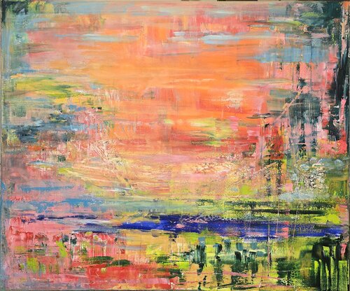 Coquelicots à l'aube de Cassia, Pintura a la venta en Singulart