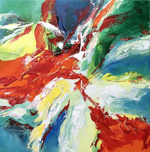 Les vibrations de bonheur van Cassia, Schilderij te koop op Singulart