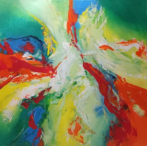 Les vibrations de ton rire van Cassia, Schilderij te koop op Singulart