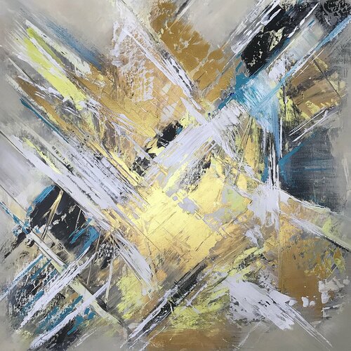 Dance in the gold sunshine van Cassia, Schilderij te koop op Singulart
