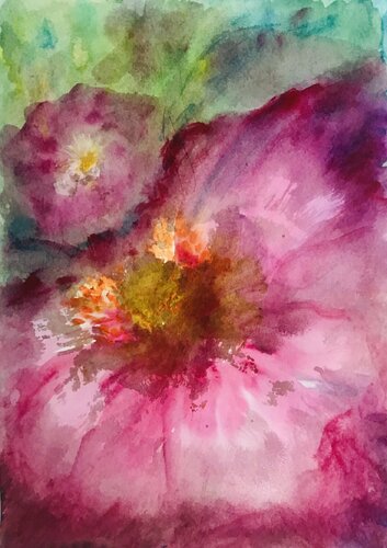 Au coeur d'automne par Cassia, Œuvre sur papier en vente sur Singulart