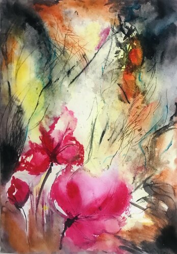 L'aromat des Cyclamens by Cassia, 종이 for Sale on Singulart