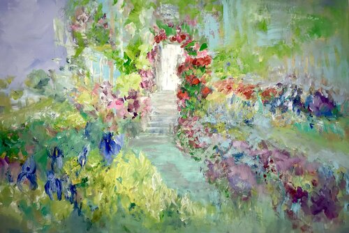 Jardin au paradis di Cassia, Pittura in vendita su Singulart