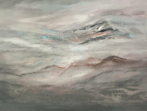 Quand des Nuages se reposent van Cassia, Schilderij te koop op Singulart