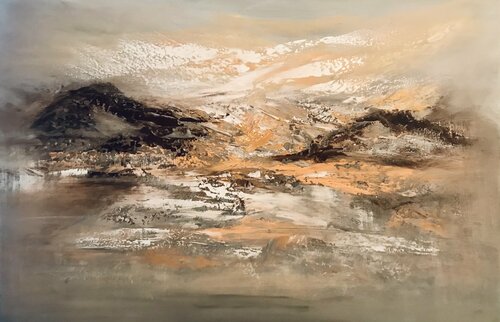 Cloudy Alps di Cassia, Pittura in vendita su Singulart