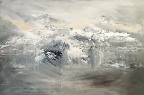 Alpin abstract di Cassia, Pittura in vendita su Singulart