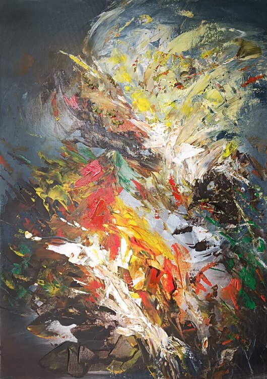 Spring abstract II Cassia