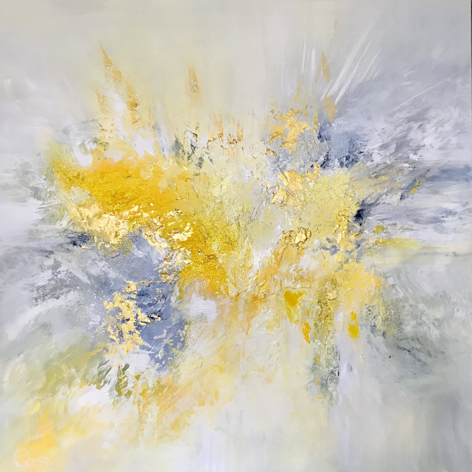 Yellow Abstract Cassia