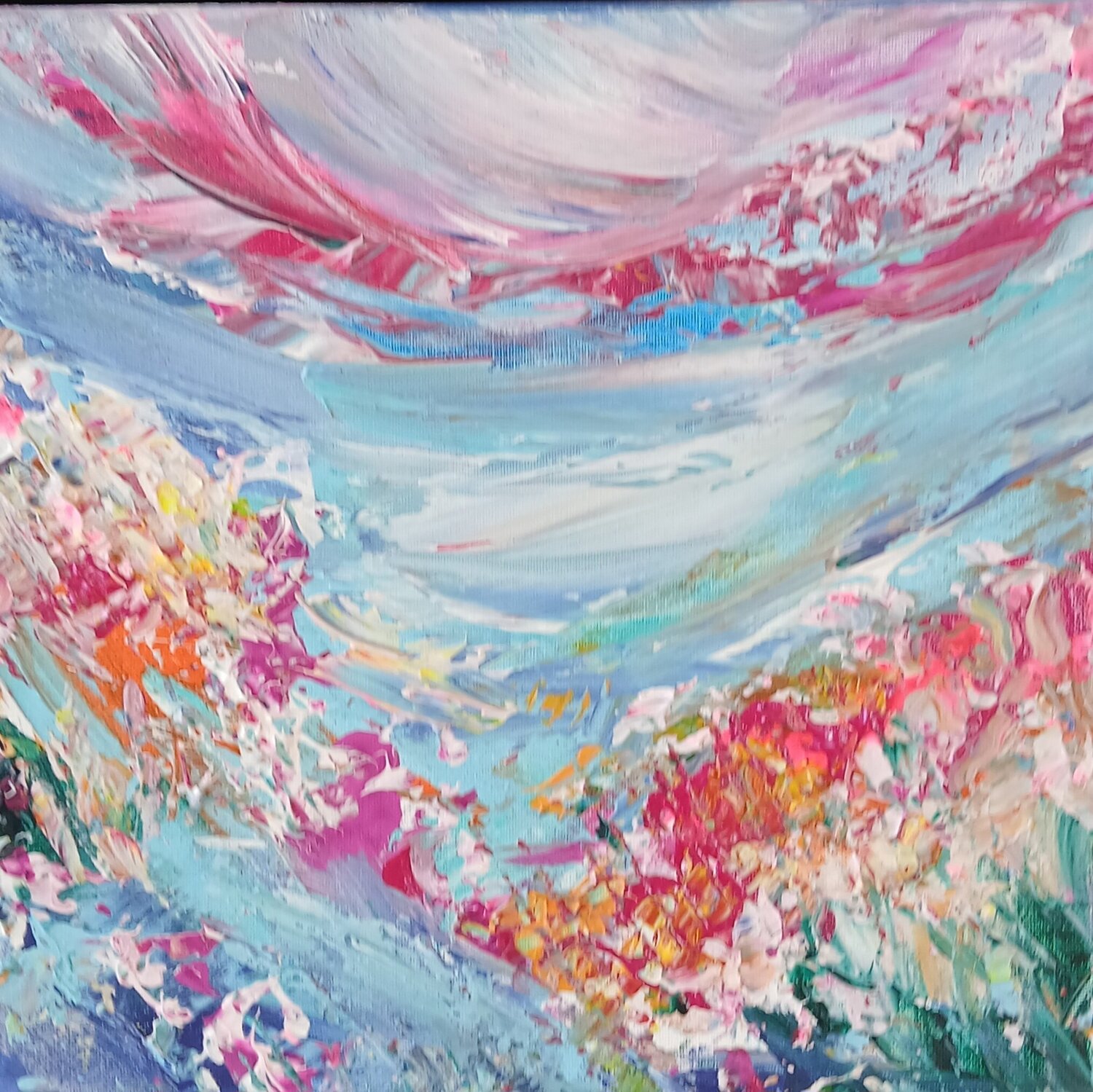 Pink Alps Cassia Pintura original en venta